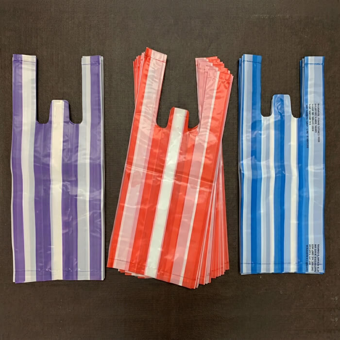 ถุงริ้ว 2 สีสุดเก๋ Striped Bag
