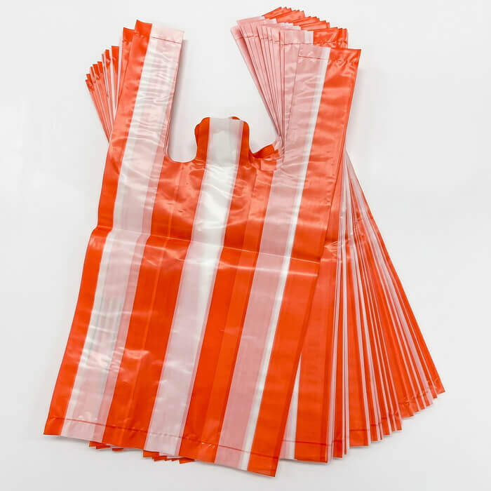 ถุงริ้ว 2 สีสุดเก๋ Striped Bag 1