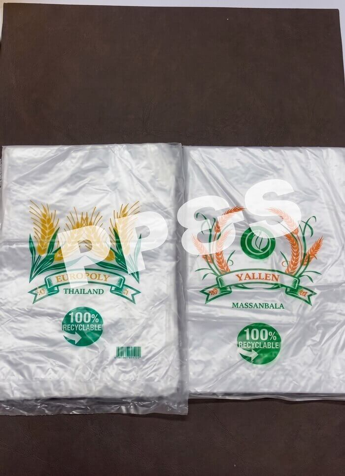 ถุง HD ใสเปิดปาก Water bags